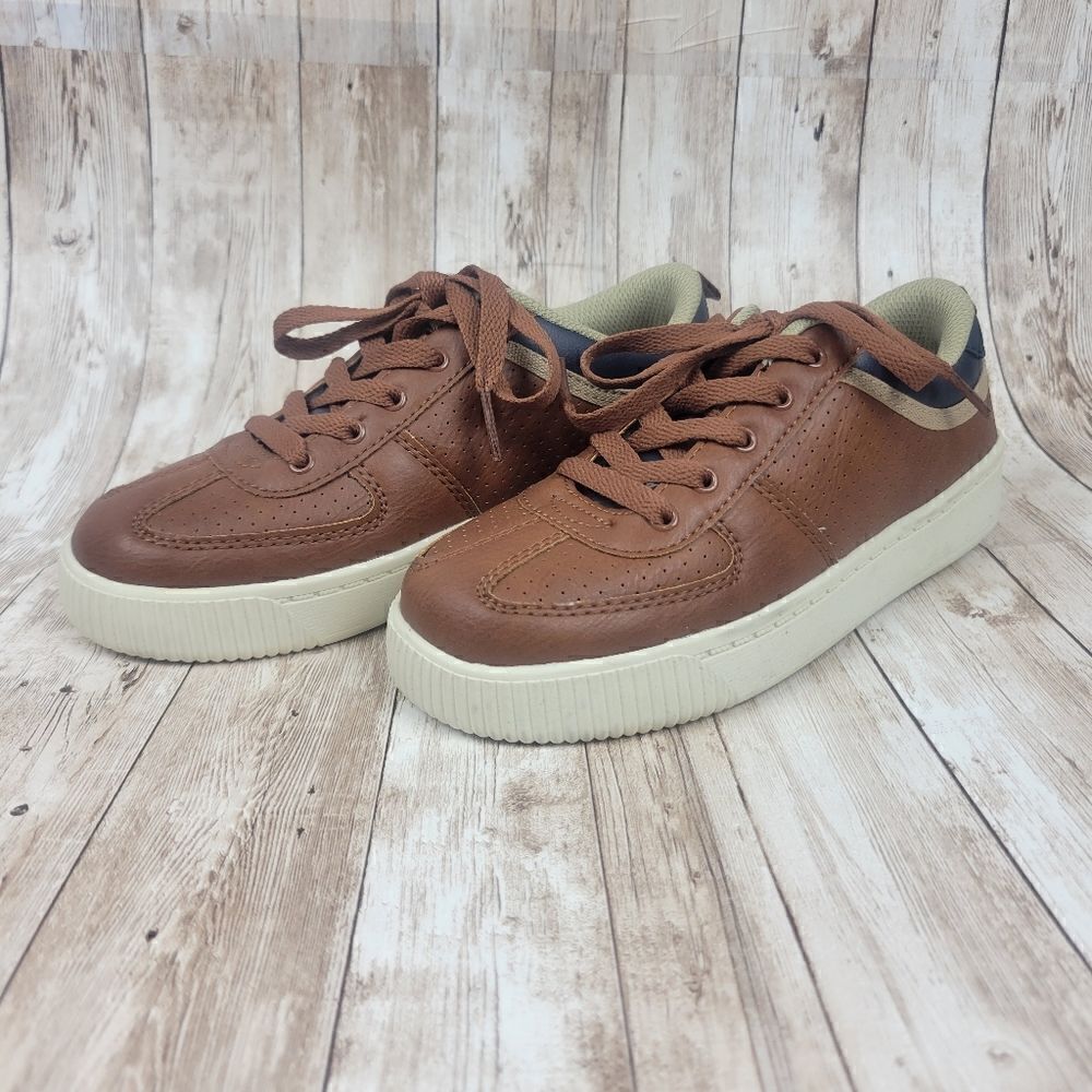 Carter's Boys Casual Sneakers Brown Blue size 3